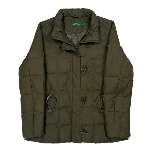 Vintage Ralph Lauren Puffer - Large Green Polyester