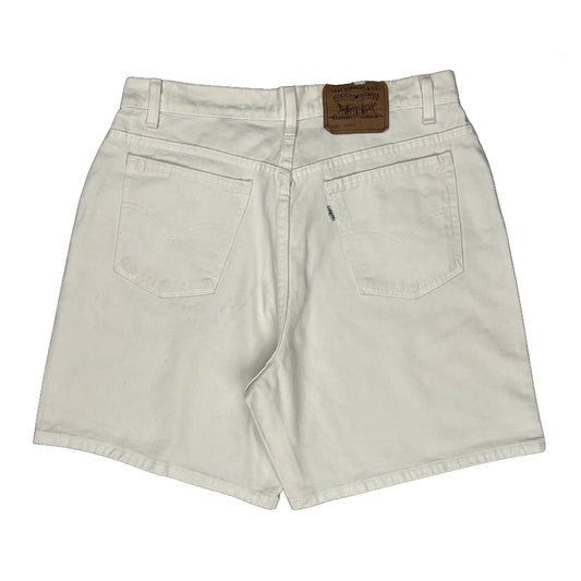 Levis Denim Shorts - 32W 8L White Cotton