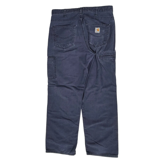 Carhartt Carpenter Trousers - 32W 30L Navy Cotton
