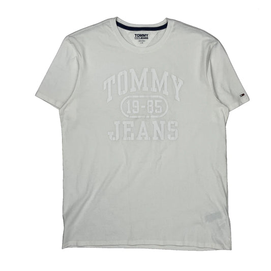 Tommy Jeans T-Shirt - Large White Cotton