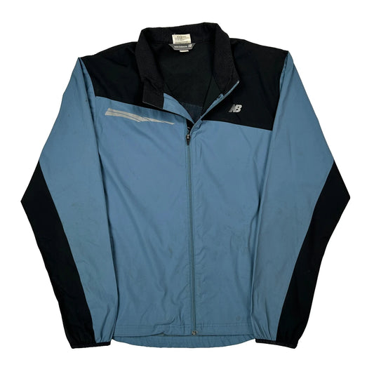 Vintage New Balance Windbreaker - Large Blue Polyester