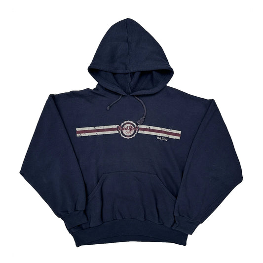 Beijing Hard Rock Cafe Graphic Hoodie - Small Navy Cotton