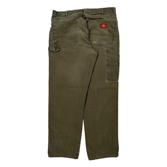 Dickies Carpenter Trousers - 32W 32L Green Cotton