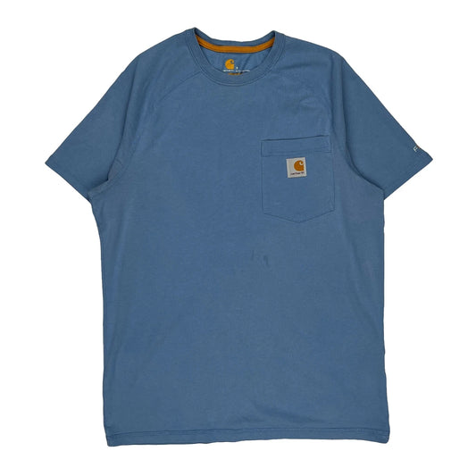 Carhartt T-Shirt - Small Blue Cotton