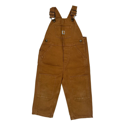 Vintage Age 2 Carhartt Double Knee Dungarees - 2XS Brown Cotton