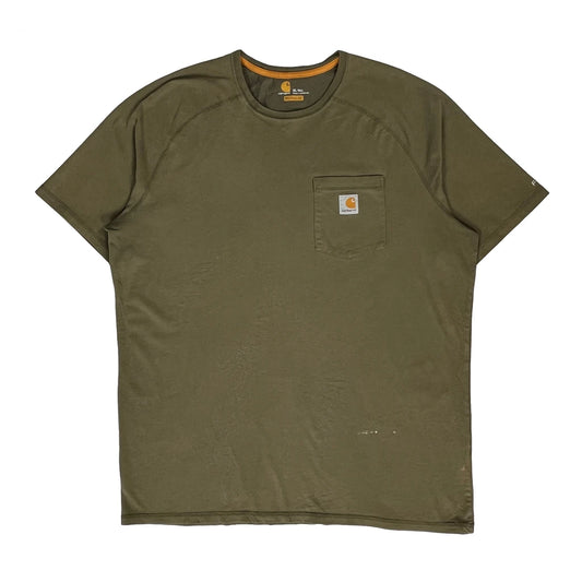 Carhartt T-Shirt - XL Green Cotton