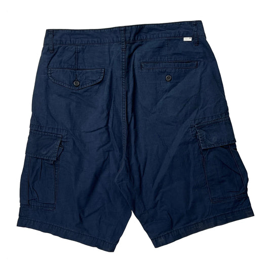 Croft & Barrow Cargo Shorts - 34W 10L Blue Cotton