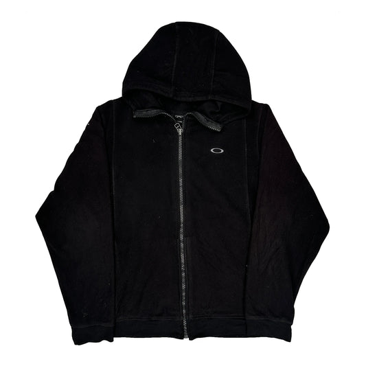 Vintage Oakley Hoodie - XL Black Cotton