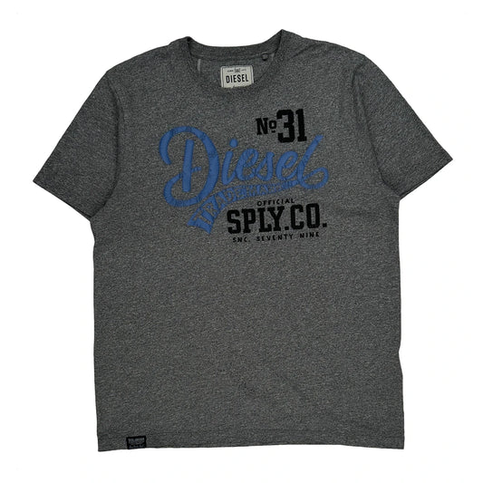 Diesel T-Shirt - XL Grey Cotton