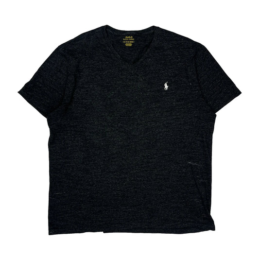 Polo By Ralph Lauren V-Neck T-Shirt - XL Black Cotton