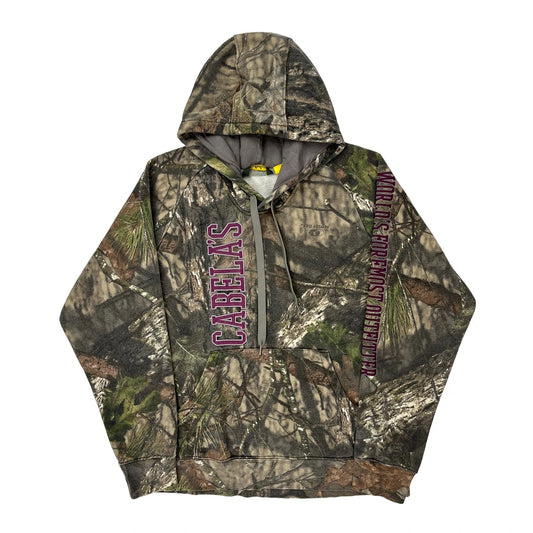 Cabelas Hoodie - Large Camo Cotton