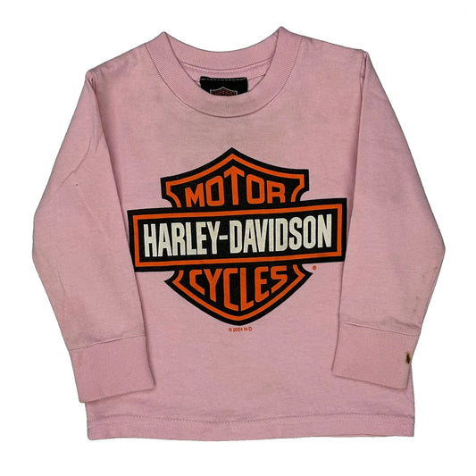 Age 2 Harley Davidson Graphic Sweatshirt - 2XS Pink Cotton