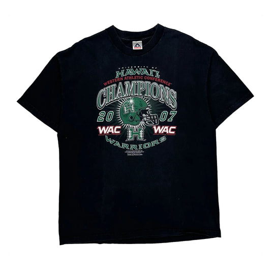 Vintage University Of Hawaii Alstyle Graphic T-Shirt - XL Black Cotton