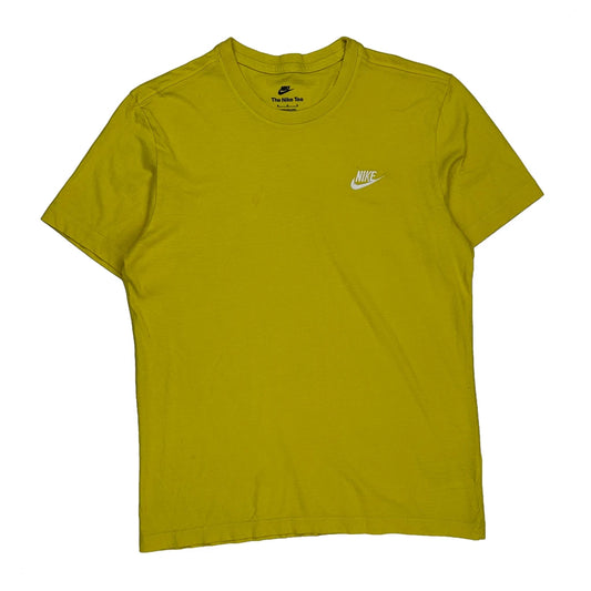 Nike T-Shirt - Medium Yellow Cotton
