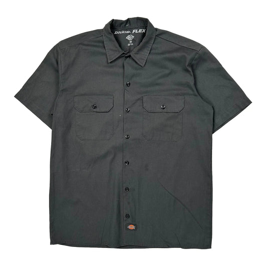 Dickies Short Sleeve Shirt - Medium Grey Cotton Blend