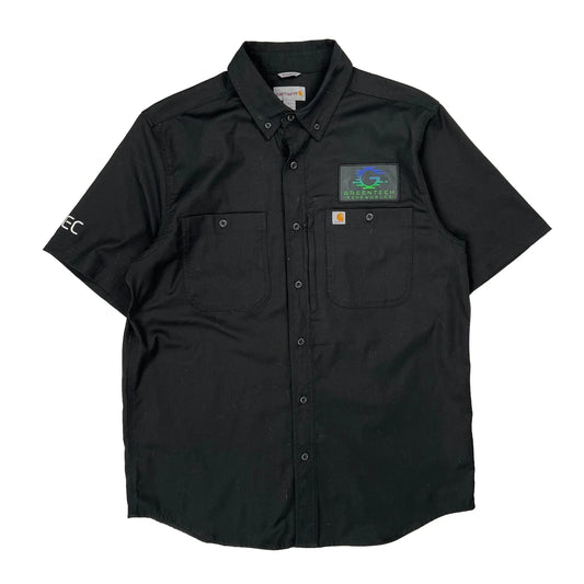 Greentech Renewables Carhartt Short Sleeve Shirt - Large Black Cotton