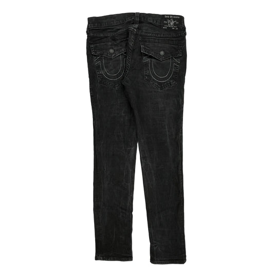 True Religion Skinny Jeans - 35W 31L Black Cotton Blend