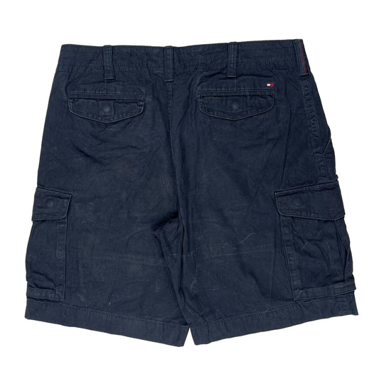 Tommy Hilfiger Cargo Shorts - 38W 10L Navy Cotton