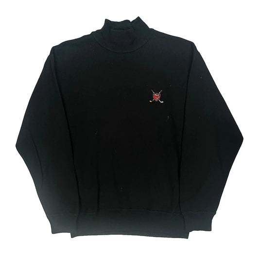 Polo Golf Ralph Lauren Long Sleeve T-Shirt - Medium Black Cotton