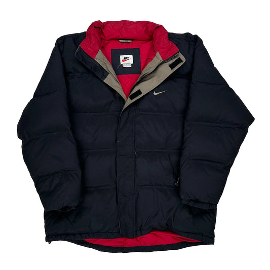 Vintage 90S Nike Puffer - XL Black Polyester