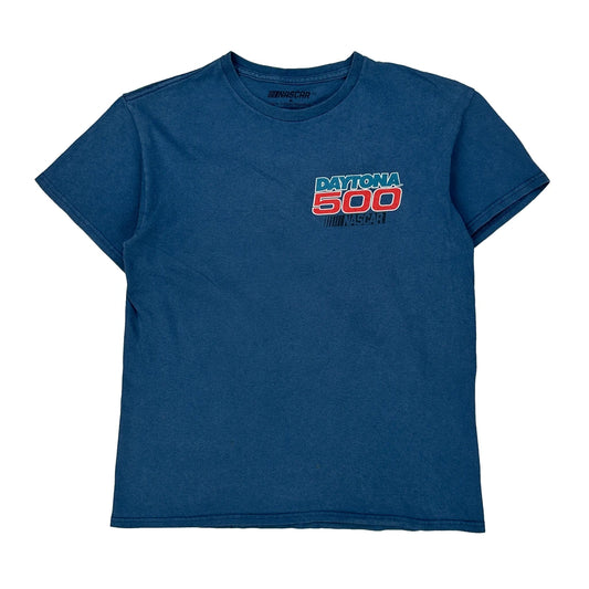Daytona 500 Nascar T-Shirt - Medium Blue Cotton
