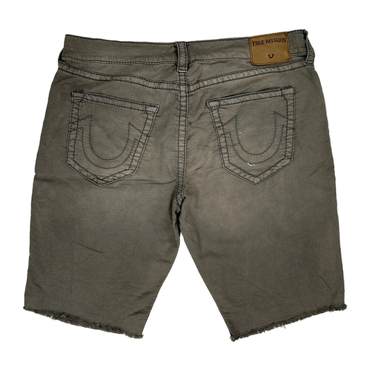True Religion Denim Shorts - 38W 12L Grey Cotton