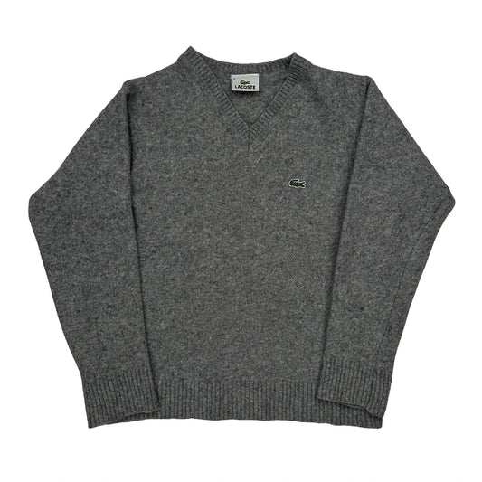 Vintage Lacoste Jumper - Medium Grey Wool