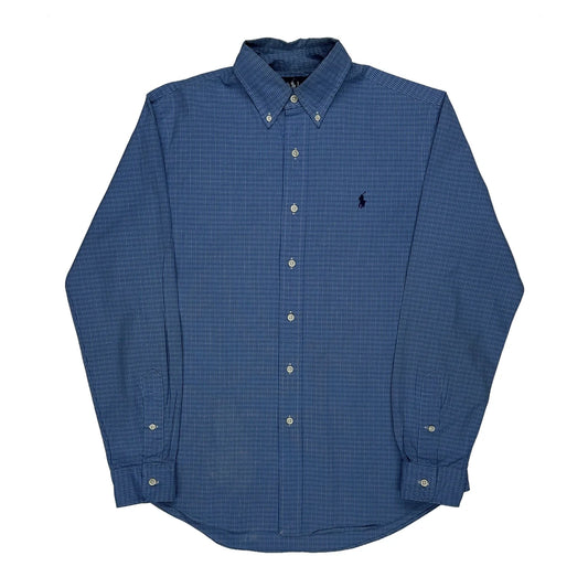 Ralph Lauren Checked Shirt - Medium Blue Cotton