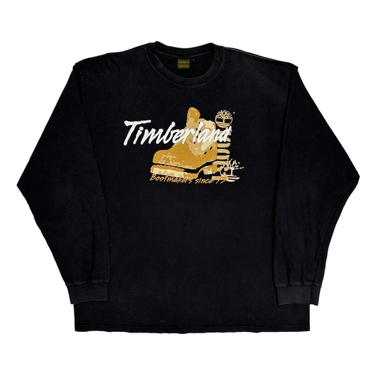 Timberland Graphic Long Sleeve T-Shirt - XL Black Cotton