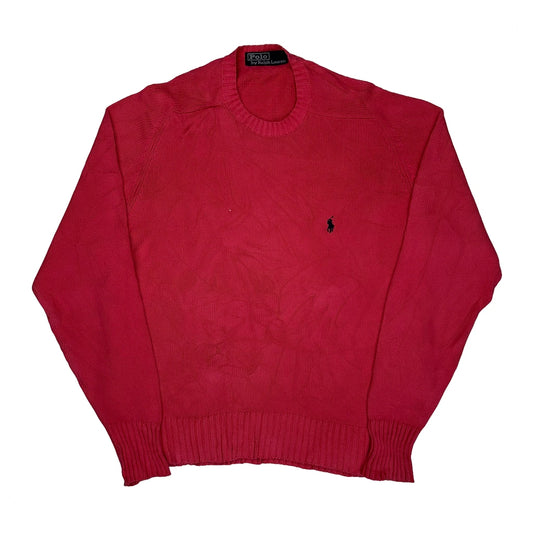Polo By Ralph Lauren Jumper - Medium Red Cotton