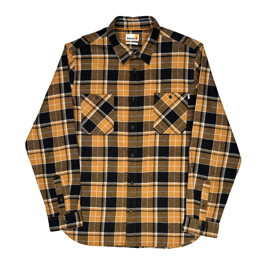Timberland Checked Flannel Shirt - 2XL Brown Cotton