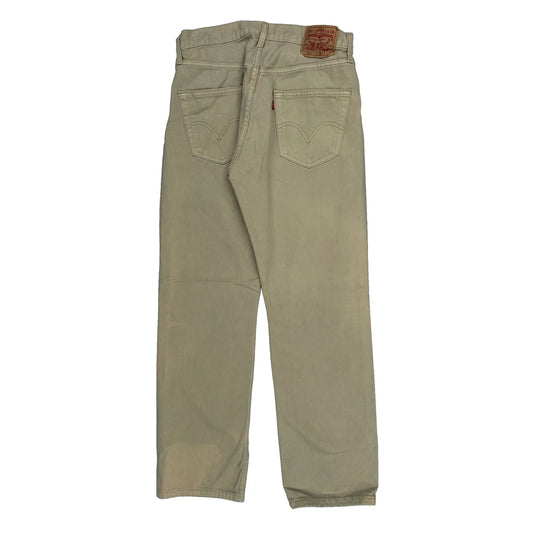 501 Levis Jeans - 31W 32L Beige Cotton