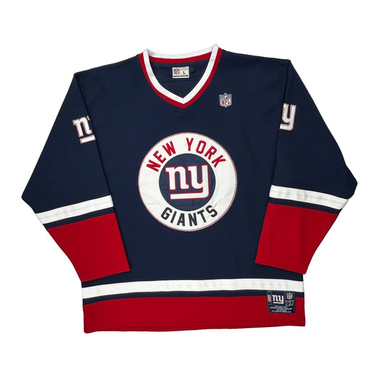 New York Giants Nfl Football Jersey - Large Blue Polyester