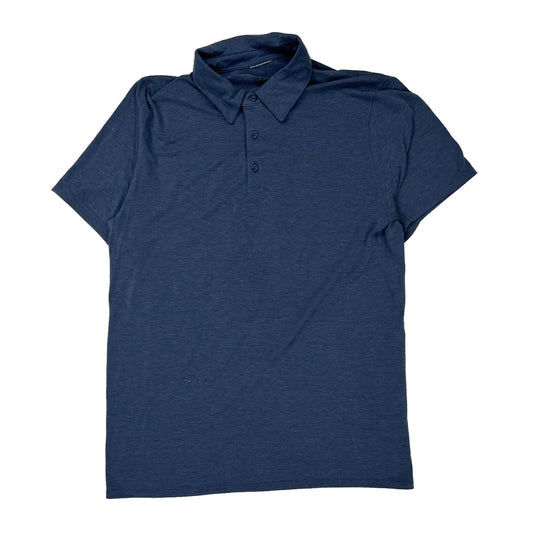 Patagonia Polo Shirt - Large Blue Cotton