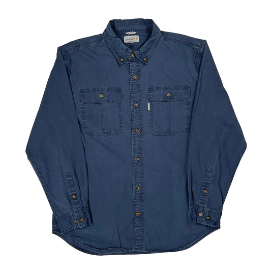 Carhartt Denim Shirt - Large Blue Cotton
