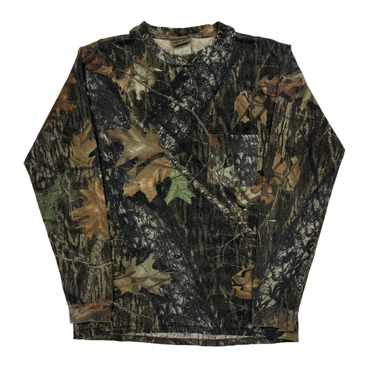 Jerzees Camo Long Sleeve T-Shirt - Medium Camo Cotton