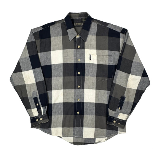 Guess Checked Shirt - Large Grey Cotton