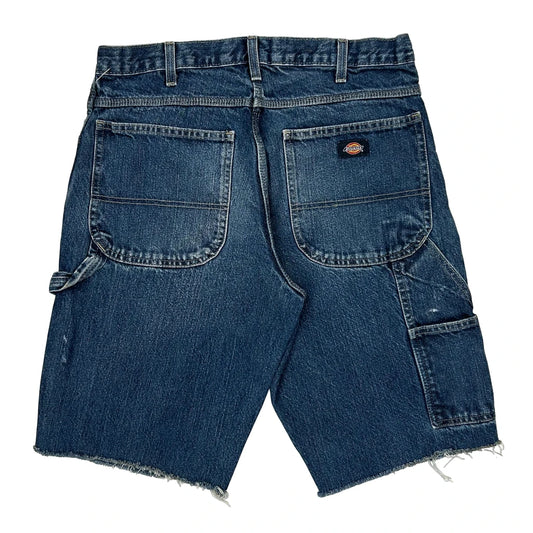 Dickies Carpenter Shorts - 32W 10L Blue Denim