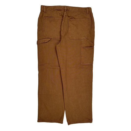 Rsq Double Knee Carpenter Trousers - 37W 32L Brown Cotton