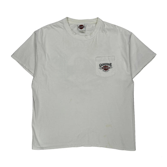Seminole Harley-Davidson Harley Davidson Graphic T-Shirt - Large White Cotton