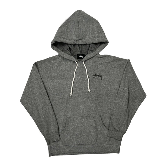 Reggae Stussy Roots Graphic Hoodie - Small Grey Cotton