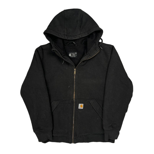 Carhartt Thermal Lined J149 Hoodie - Small Black Cotton Blend