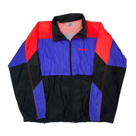 Reebok Spellout Windbreaker - Large Multicoloured Nylon