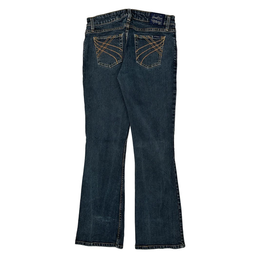 Junior Levis Boot Cut Jeans - 30W UK 8 Dark Wash Cotton