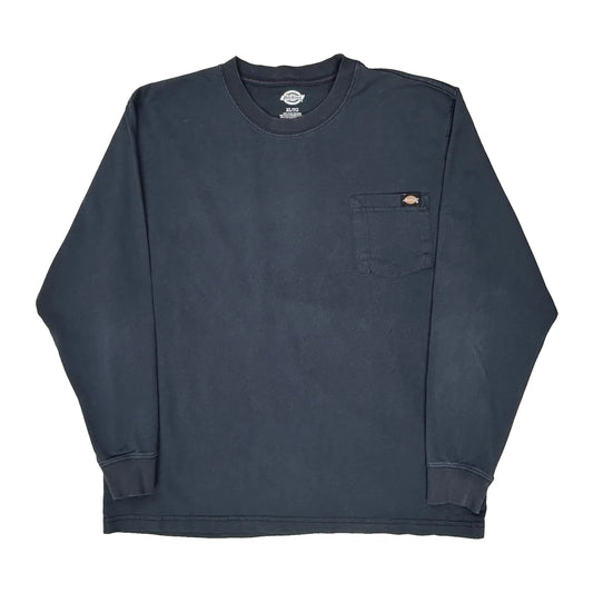 Dickies Long Sleeve T-Shirt - XL Black Cotton
