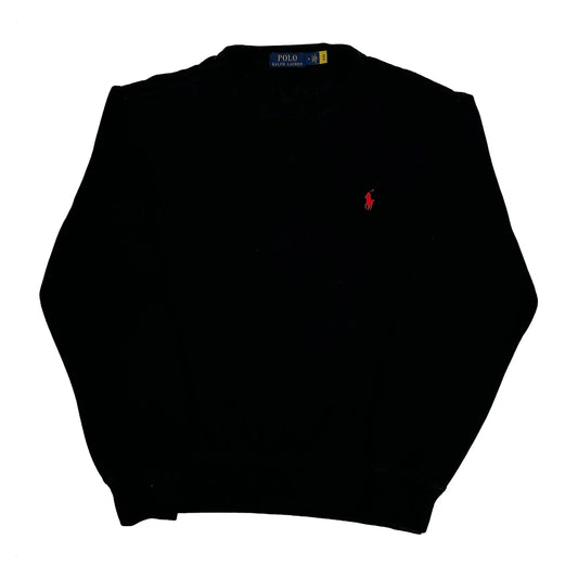 Polo By Ralph Lauren Sweatshirt - Medium Black Cotton