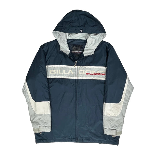 Billabong Spellout Windbreaker - Medium Blue Polyester