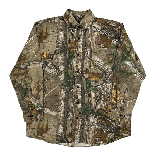 Red Head Camo Shirt - Large Camo Cotton