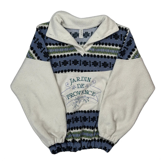 Unbranded Graphic Fleece - Large White Cotton