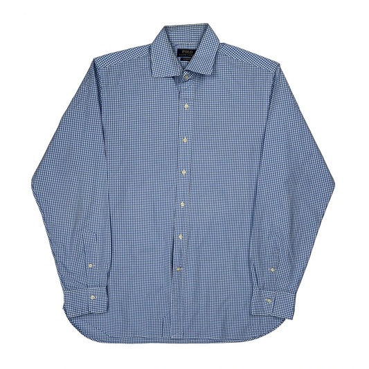 Polo By Ralph Lauren Checked Shirt - Large Blue Cotton